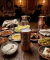 Bakır Rakı Bardağı Kırmızı Model 1