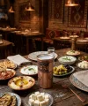 Bakır Rakı Bardağı Kırmızı Model 2
