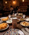 Bakır Rakı Bardağı Kırmızı Model 2