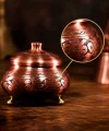 Bronz Bakır Şekerlik İşlemeli