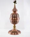 Bakır Şekerlik İşlemeli 35 cm