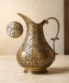 Sarı Bakır Sürahi Model 4