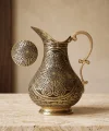 Sarı Bakır Sürahi Model 9