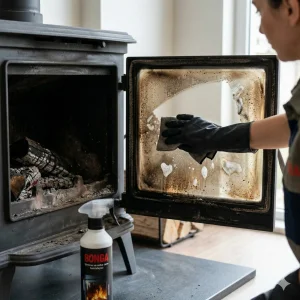 Şömine Camı ve Izgara Temizleme Spreyi 500 ml - Izgara, fırın, İs, Kurum, Yanık Cam Temizleyici Sprey