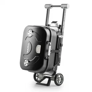 Guruss Travel-X Taşınabilir Tekerlekli Portatif Siyah Mangal
