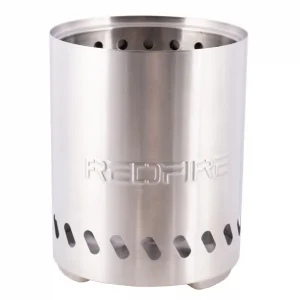 RedFire Volcano Dumansız Masaüstü Ateş Çukuru Silver - Medium | Portatif Şömine Balkon & Teras Sobası