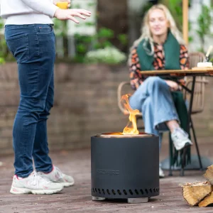 RedFire Volcano Yeni Nesil Ateş Çukuru Black-Large Dumansız Portatif Şömine Bahçe ve Kamp Sobası