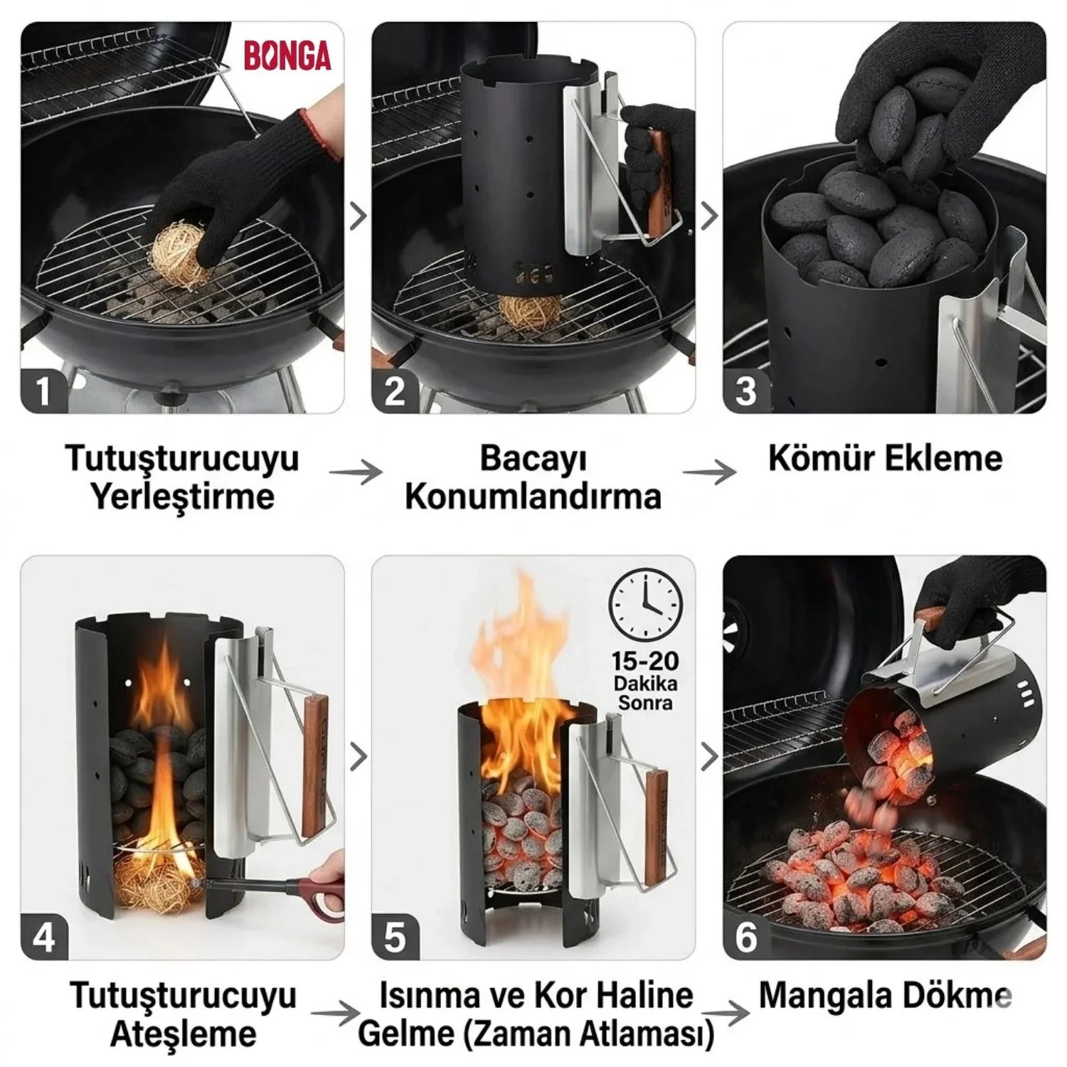 Briket Yumurta Kömür - 10 kg + Hediye 10 Adet Kömür Tutuşturucu