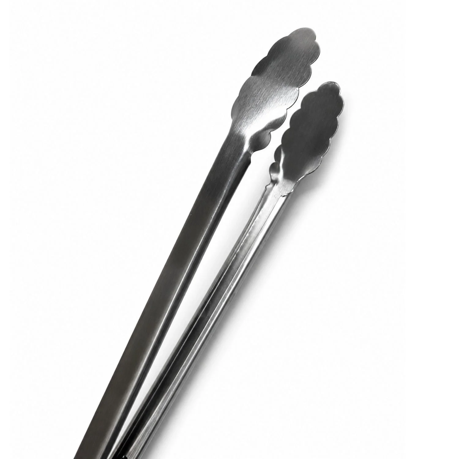 Barbekü Mangal Maşası 40 cm - Paslanmaz Çelik Kaymaz Saplı Kilit Mekanizmalı Izgara Et Maşası