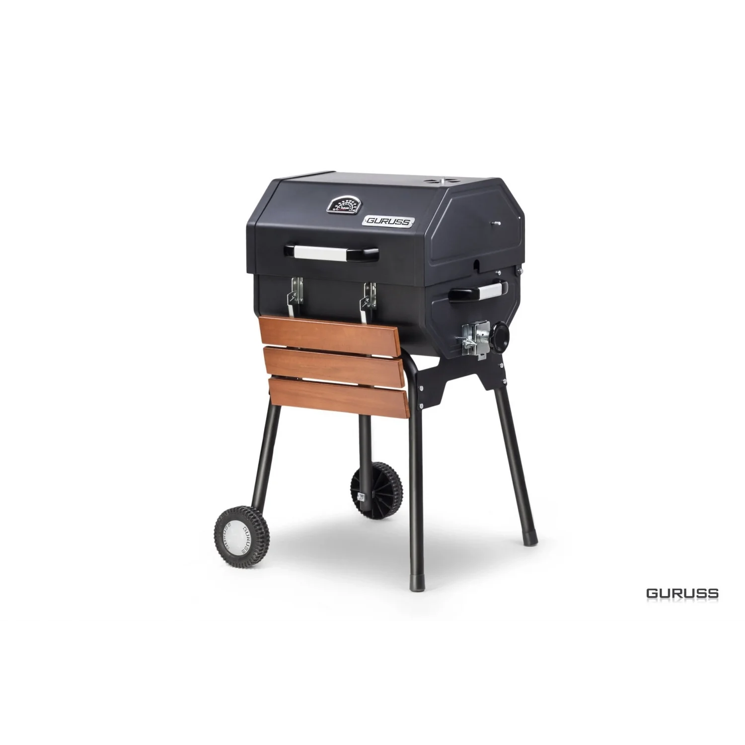 Guruss CG-050 Kömürlü Barbekü Siyah Mangal - Önlük + Kılıf Hediyeli