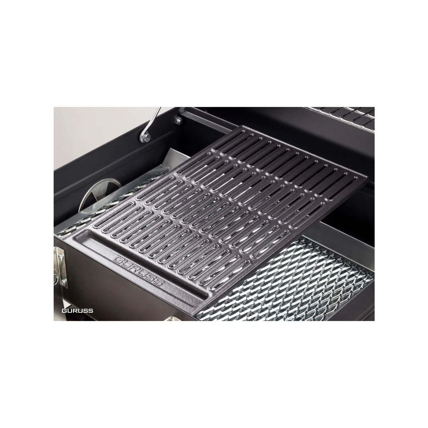Guruss CG-050 Kömürlü Barbekü Siyah Mangal - Tam Set