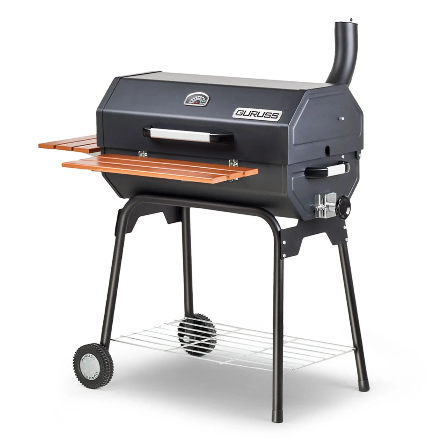 Guruss CG-075 Kömürlü Barbekü Siyah Mangal - Önlük + Kılıf Hediyeli
