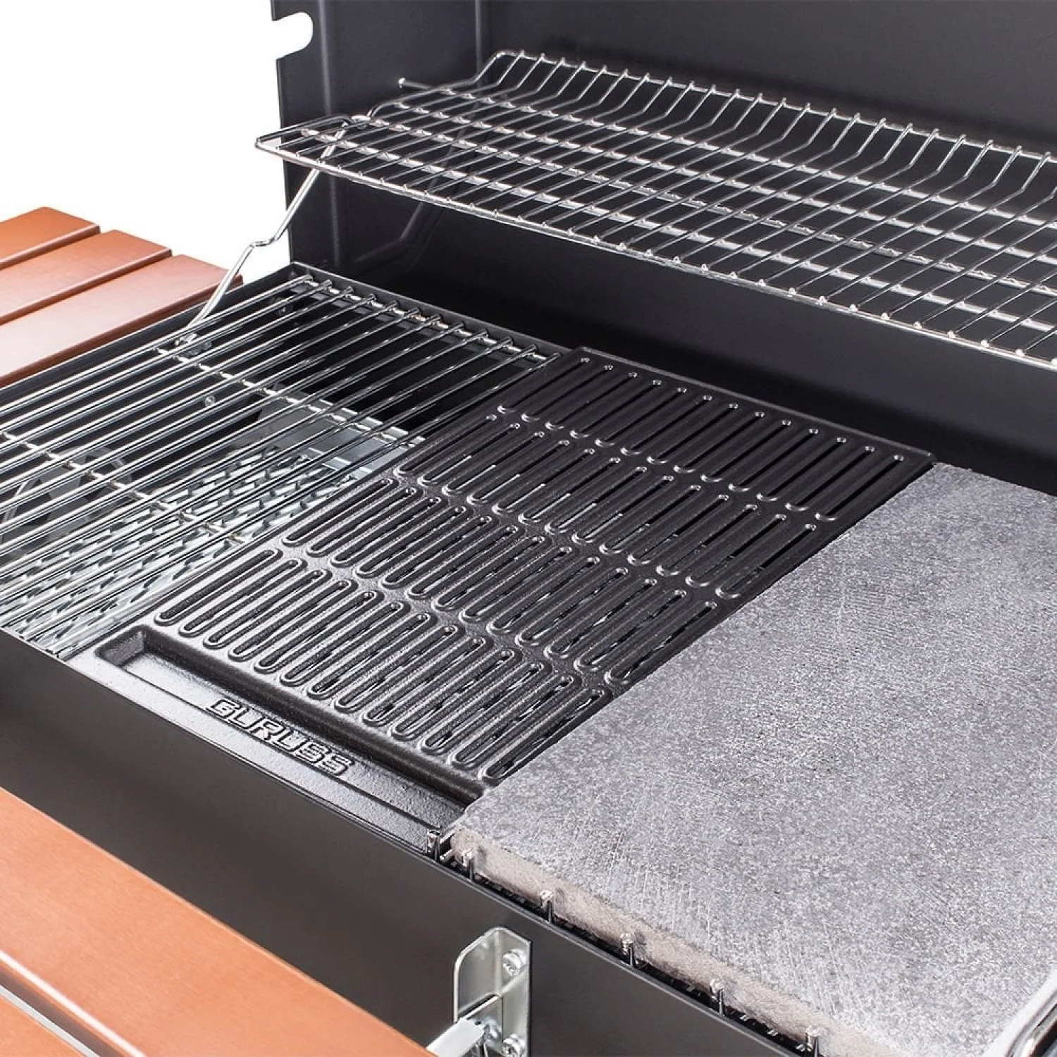 Guruss CG-075 Kömürlü Barbekü Mangal Siyah - Tam Set
