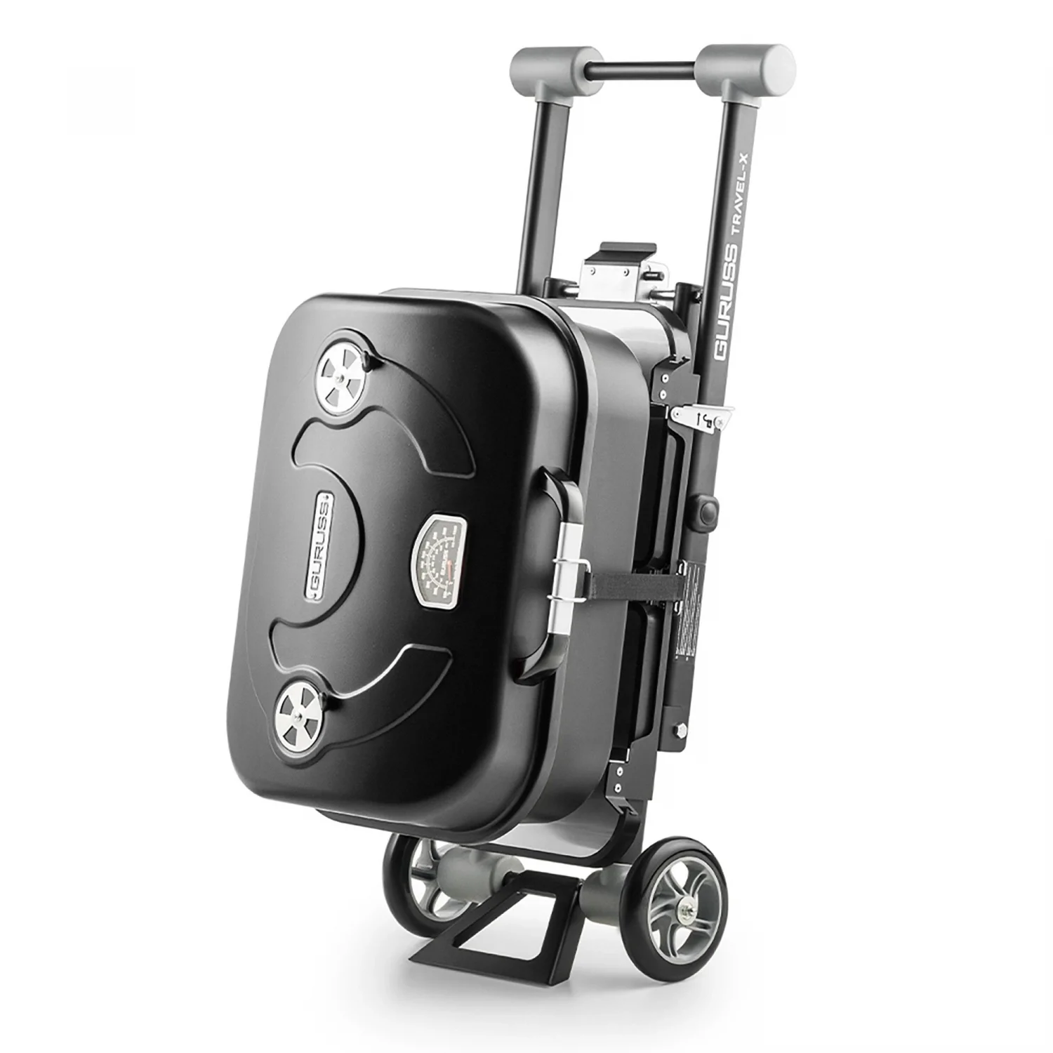 Guruss Travel-X Taşınabilir Tekerlekli Portatif Siyah Mangal