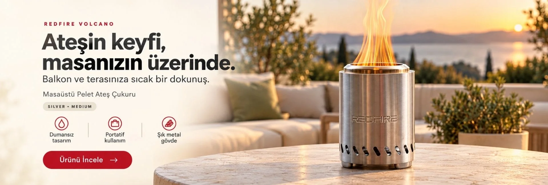 Pelet Yakıtlı Ateş Çukuru