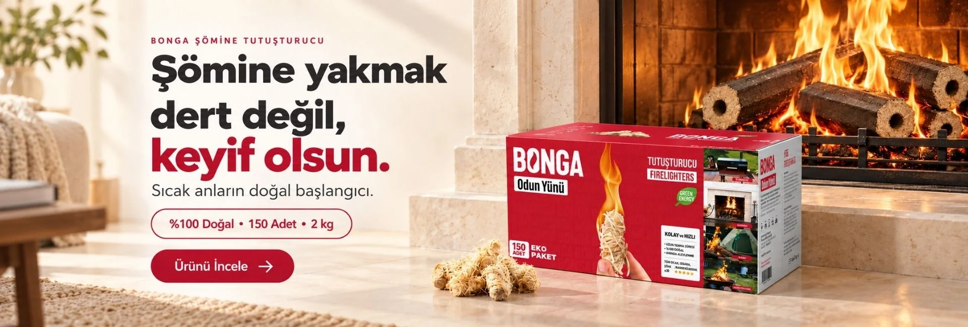 Şömine Tutuşturucu