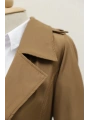 Astarlı Kemerli Trenckot -Taba