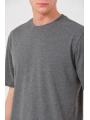Erkek 24/1 Düz A Kalite Oversize T-shirt - Antrasit