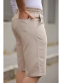 Erkek Beli Bağcıklı Ve Düğmeli Bezayağı Kumaş şort