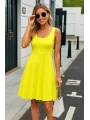 Kadın Askılı Yuvarlak Yaka Kısa Viskon Elbise