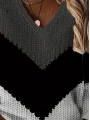 Kadın Uzun Kollu V Yakalı Triko Bluz