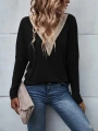 Kadın Uzun Kollu V Yakalı Yarasa Kollu Viskon Bluz
