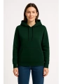 Üç İplik Kapüşonlu Kanguru Çepli SweatShirt Hoodie - Haki
