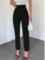 Zra Pileli Havuç Pantolon -Siyah
