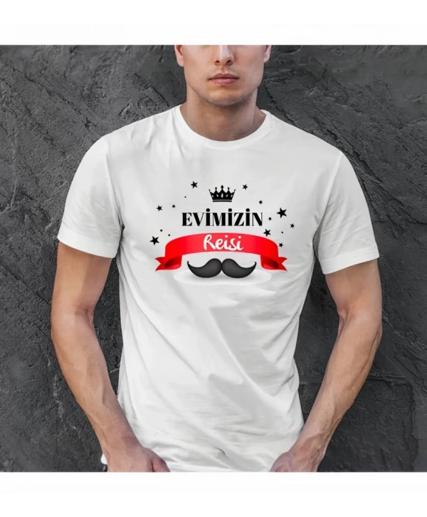 Babalar Günü Baskılı T-shirt - Beyaz