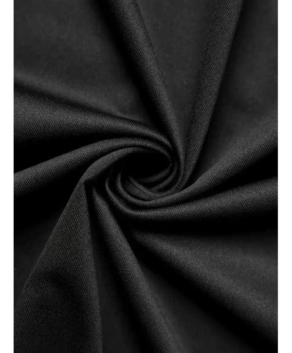 Baskılı Oversize Bisiklet Yaka T-shirt - Siyah