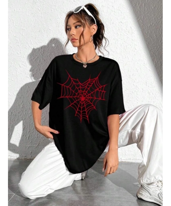 Baskılı T-shirt - Siyah