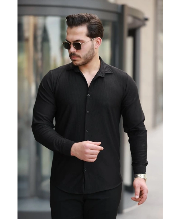 Erkek Fitilli Uzun Kollu Gömlek