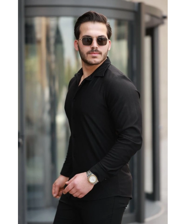 Erkek Fitilli Uzun Kollu Gömlek