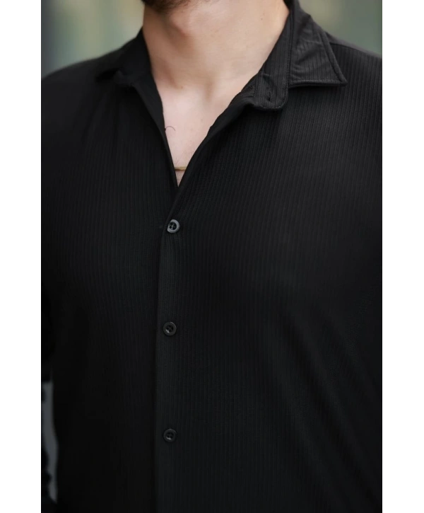 Erkek Fitilli Uzun Kollu Gömlek