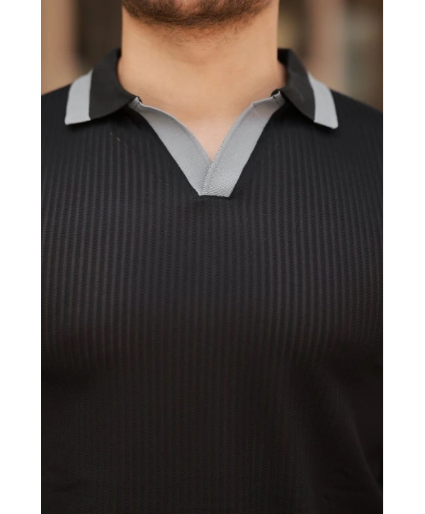 Erkek Hemşire Yaka Kısa Kollu Tişört