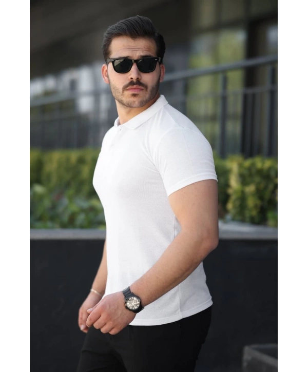 Erkek Kısa Kollu Yakalı Tişört