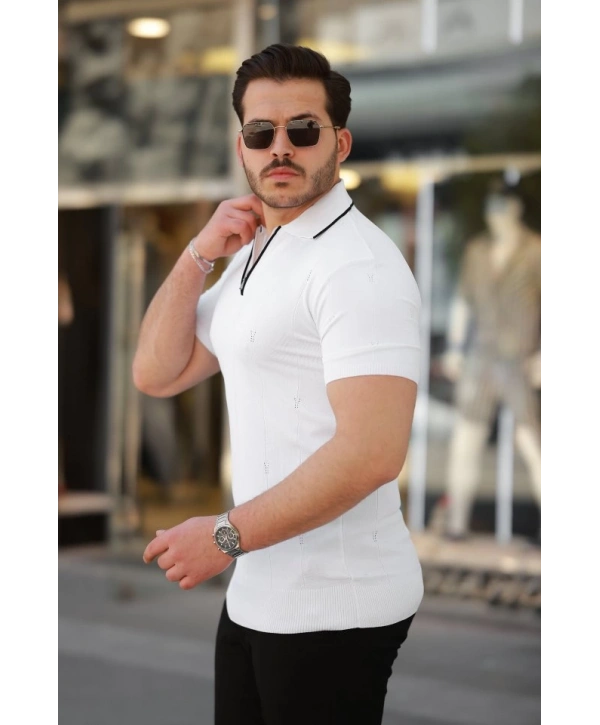 Erkek Yakalı Kısa Kollu T-shirt