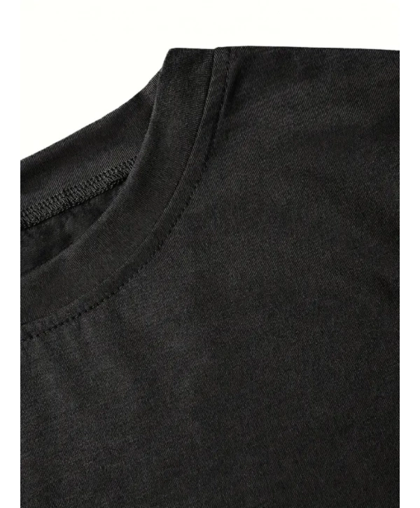 Fiyonk Baskılı Siyah Oversize Unisex T-shirt- Siyah