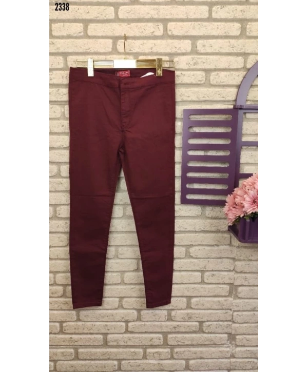 Gabardin Kumaş Yüksek Bel Pantolon 90cm Bel 38cm