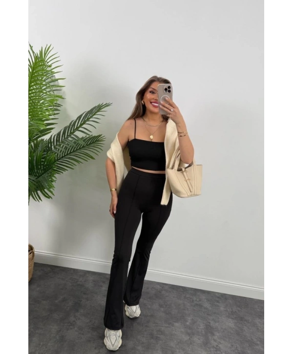 Kadın Amazon Kumaş çımalı Tayt