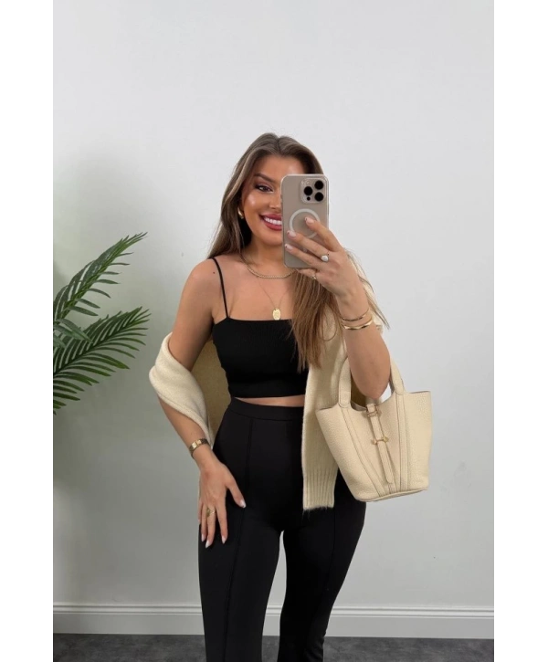 Kadın Amazon Kumaş çımalı Tayt