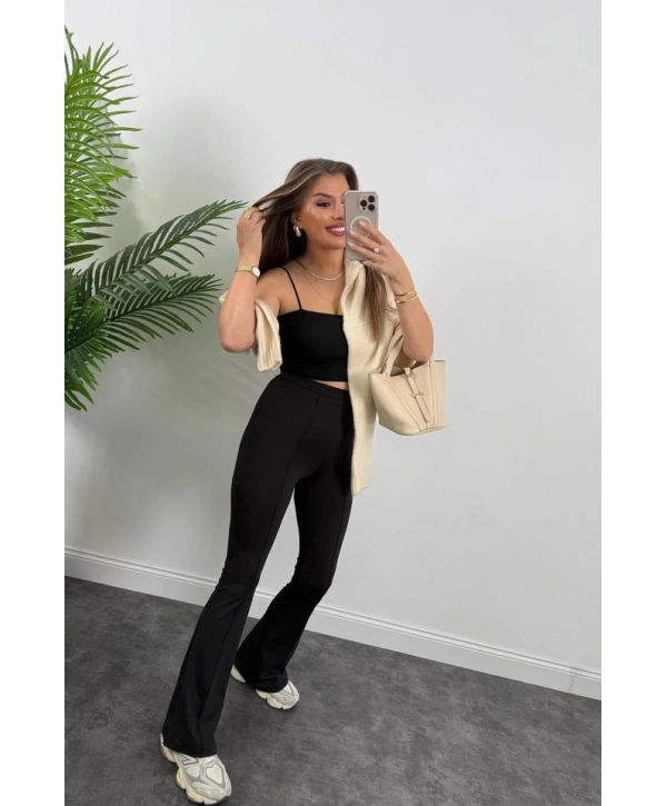 Kadın Amazon Kumaş çımalı Tayt