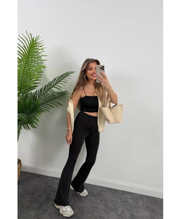 Kadın Amazon Kumaş çımalı Tayt