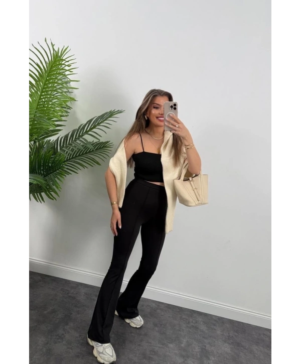 Kadın Amazon Kumaş çımalı Tayt