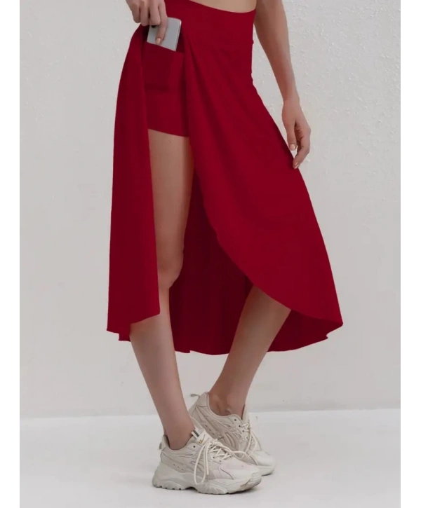 Kadın Cep Detay Taytlı Sandy Etek