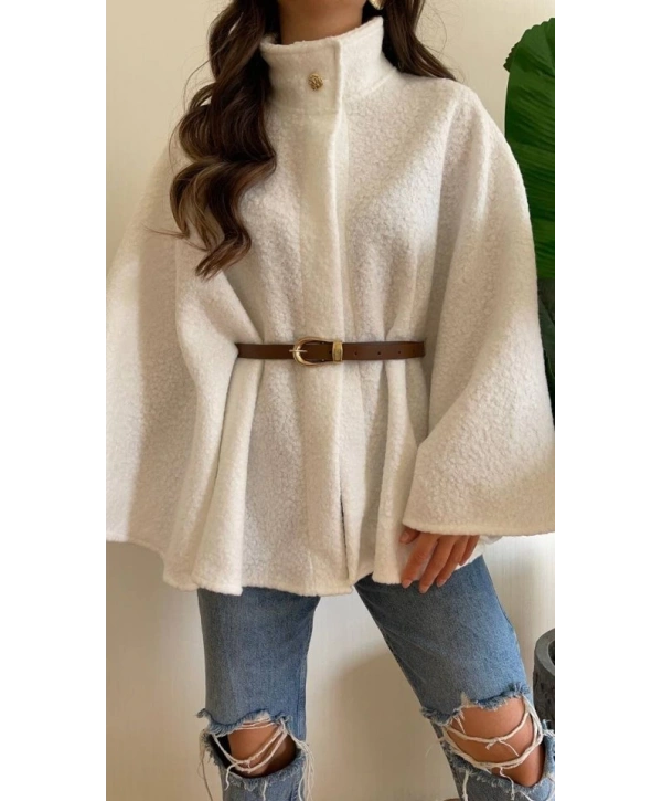 Kadın Hakim Yaka Ispanyol Kol Detay Kemer Dahil Kaban