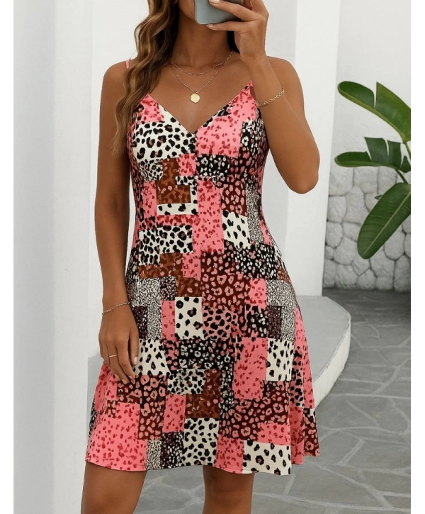 Kadın Ip Askılı V Yakalı Süprem Elbise