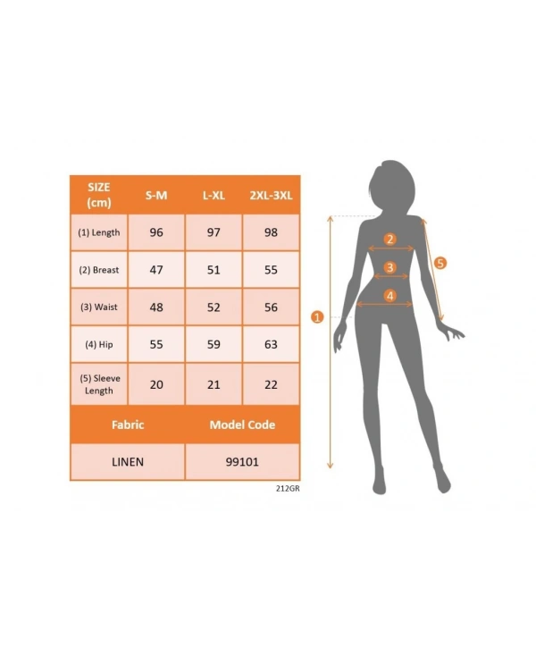 Kadın Kısa Kollu V Yakalı Beli Kuşaklı Ithal Keten Elbise