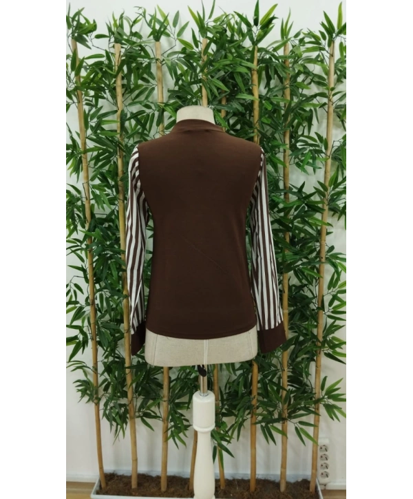 Kadın Uzun Kollu Balıkçı Yaka Bürümcük Bluz