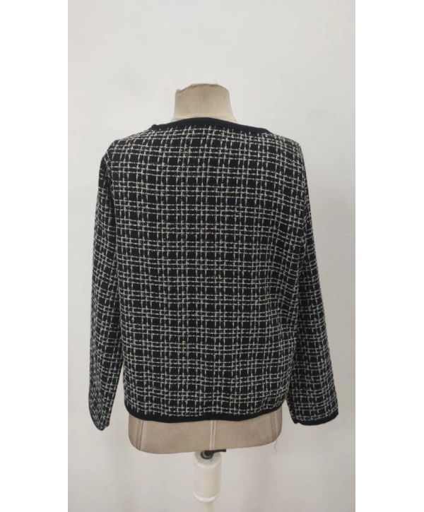 Kadın Uzun Kollu önü Açık şanel Kısa Ceket